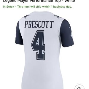 Dallas Cowboys Dak Prescott Women's Jersey